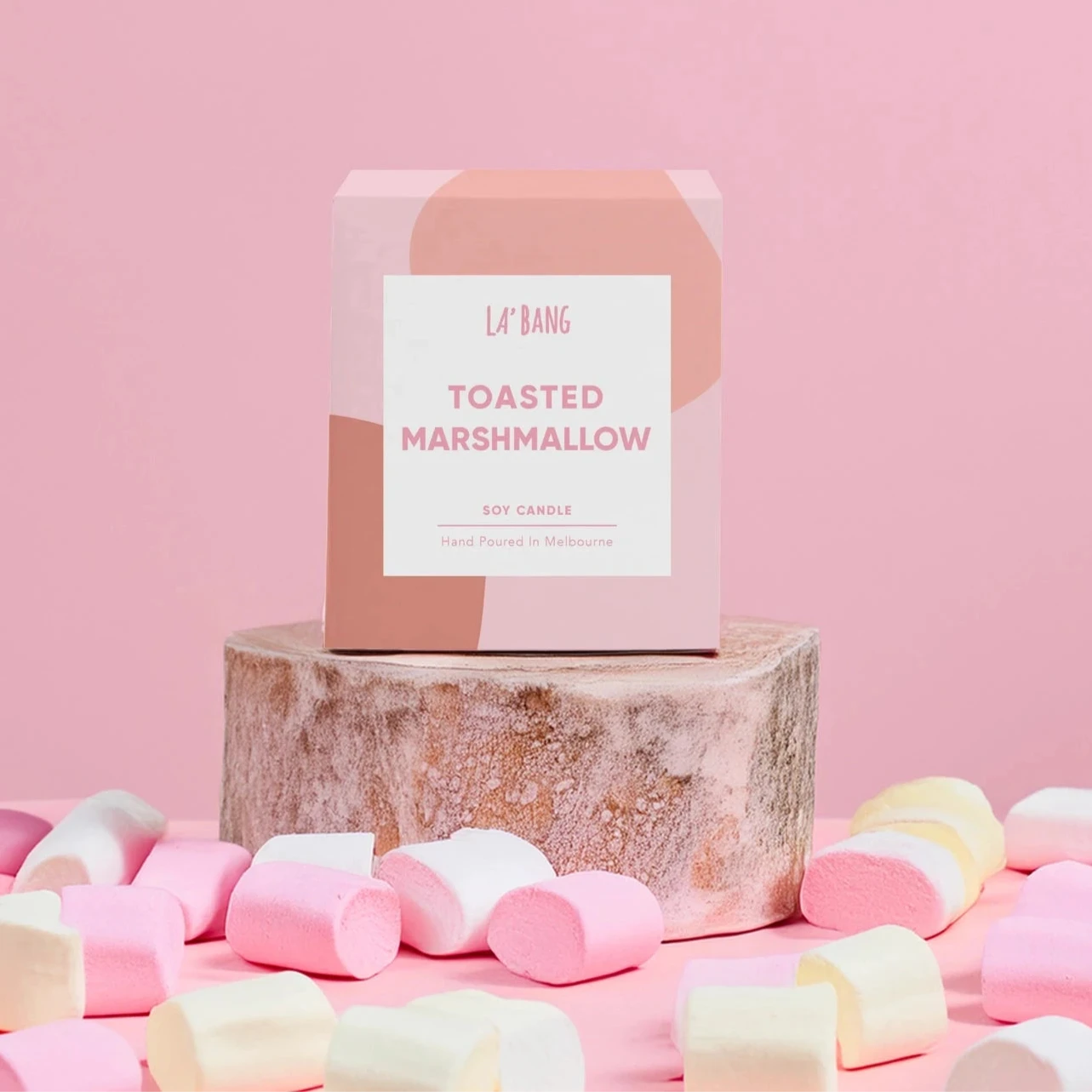 LA' BANG Wooden Wick Candle | Toasted Marshmallows