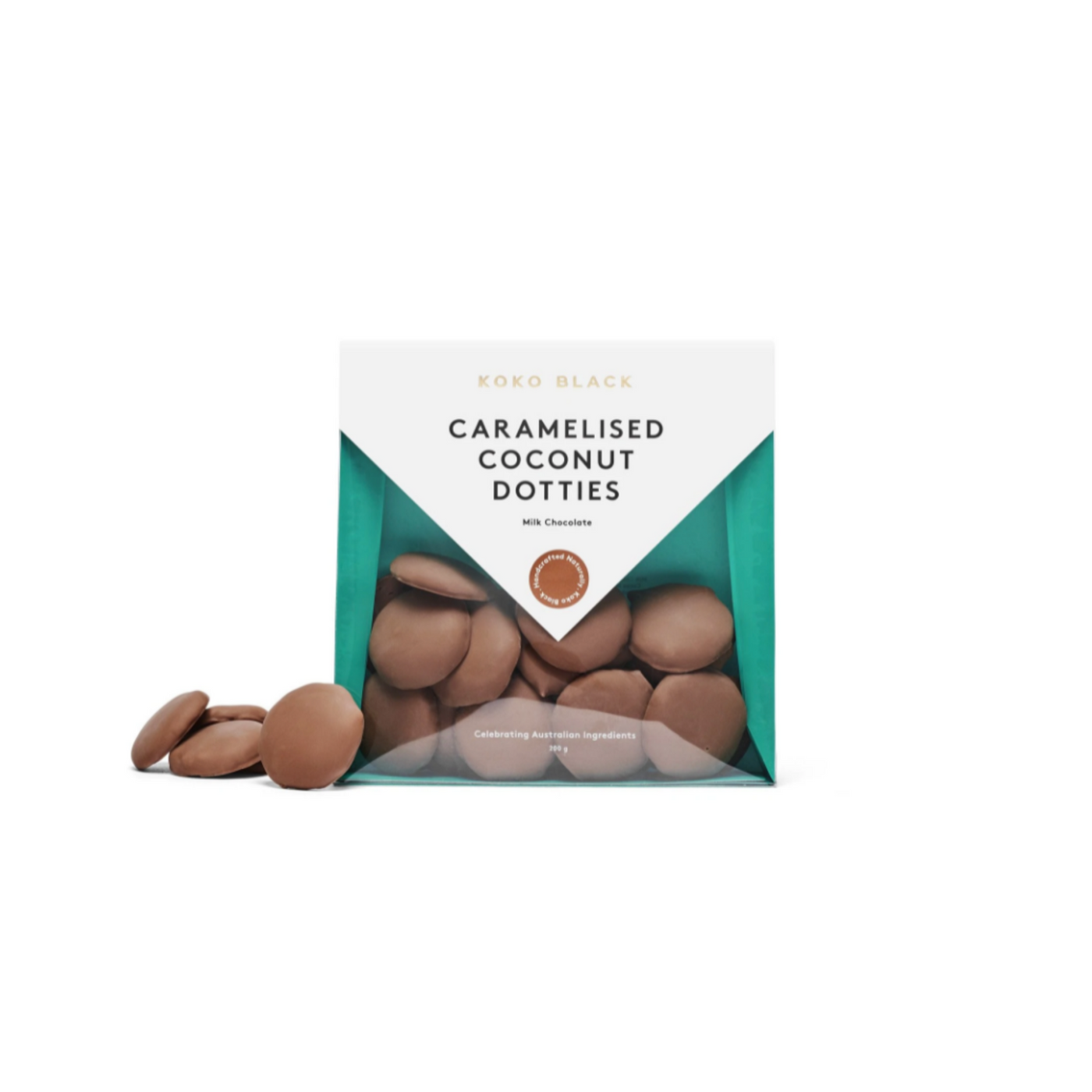 Caramelised Coconut Milk Chocolate Dots (GF)